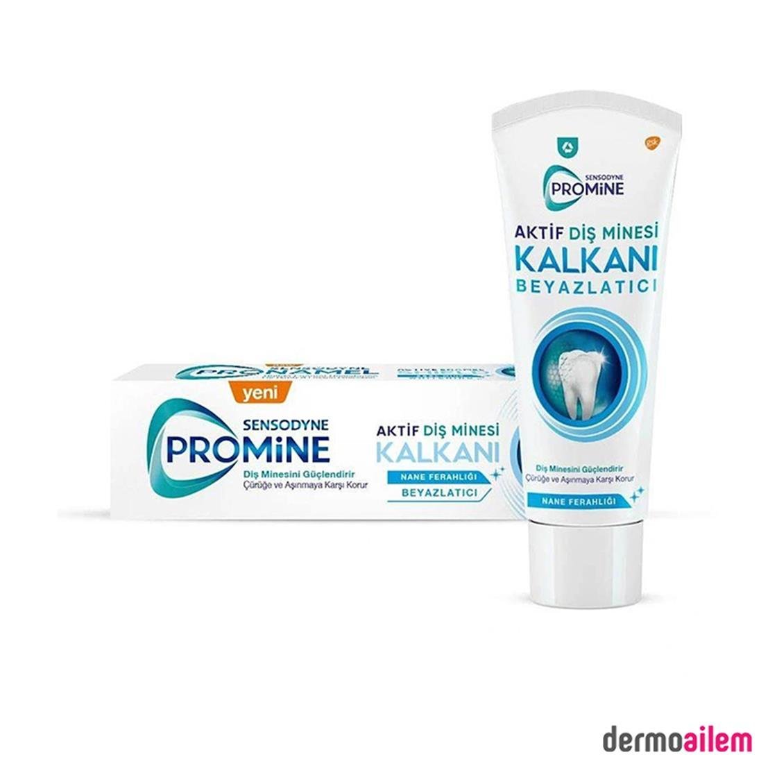 Diş MacunlarıSensodyneSensodyne Promine Aktif Diş Minesi Kalkanı Beyazlık Diş Macunu 75 ml
