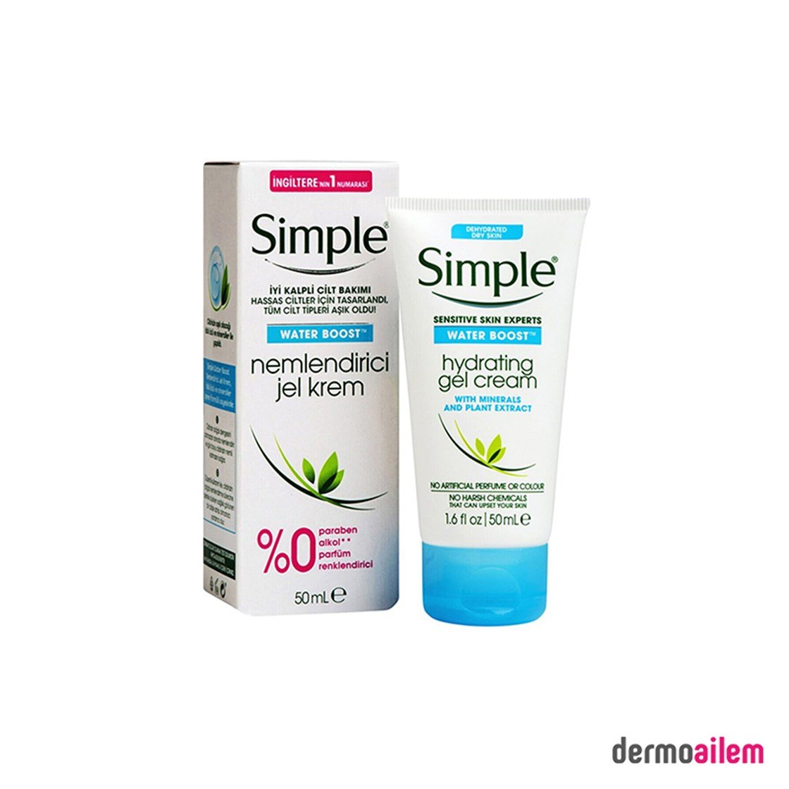 Nemlendirici & OnarıcıSimpleSimple Water Boost Nemlendirici Jel Krem 50 ml