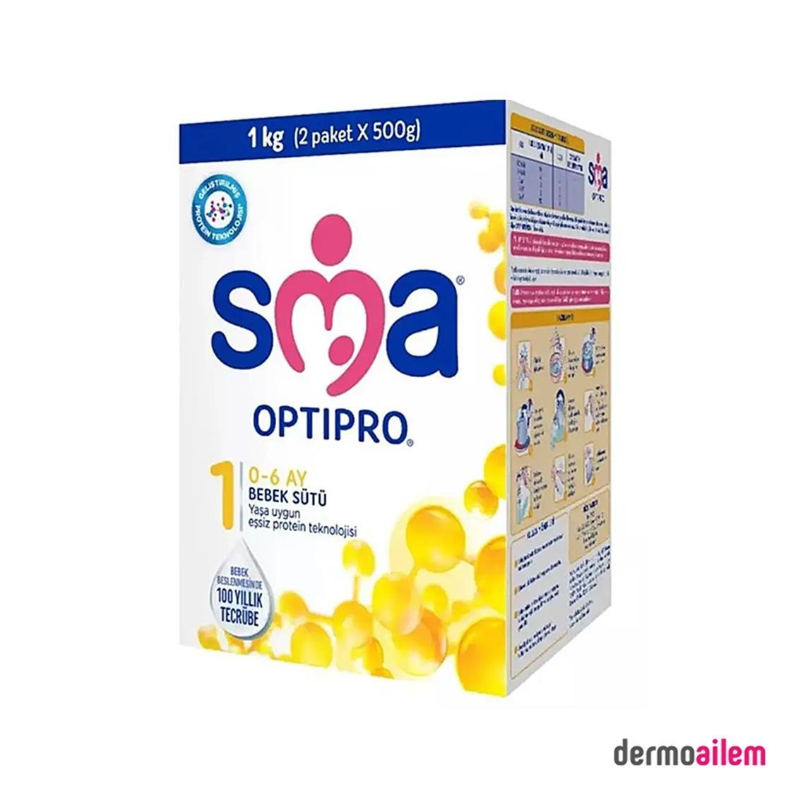 MamalarSMASMA Optipro 1 Probiyotik Bebek Sütü 1000 gr