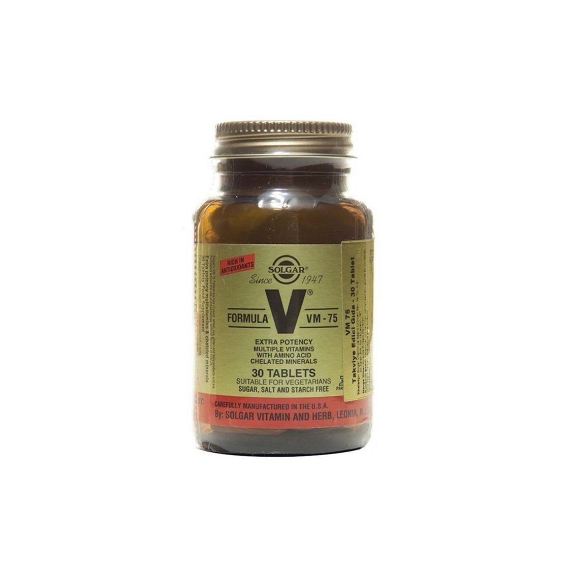 Takviye Edici GıdalarSolgarSolgar Formula Vm 75 30 Tablet