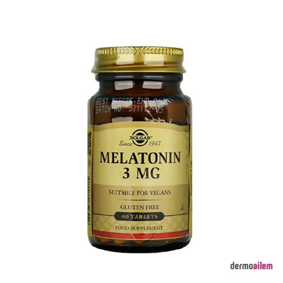 Takviye Edici GıdalarSolgarSolgar Melatonin 3 Mg 60 Tablet