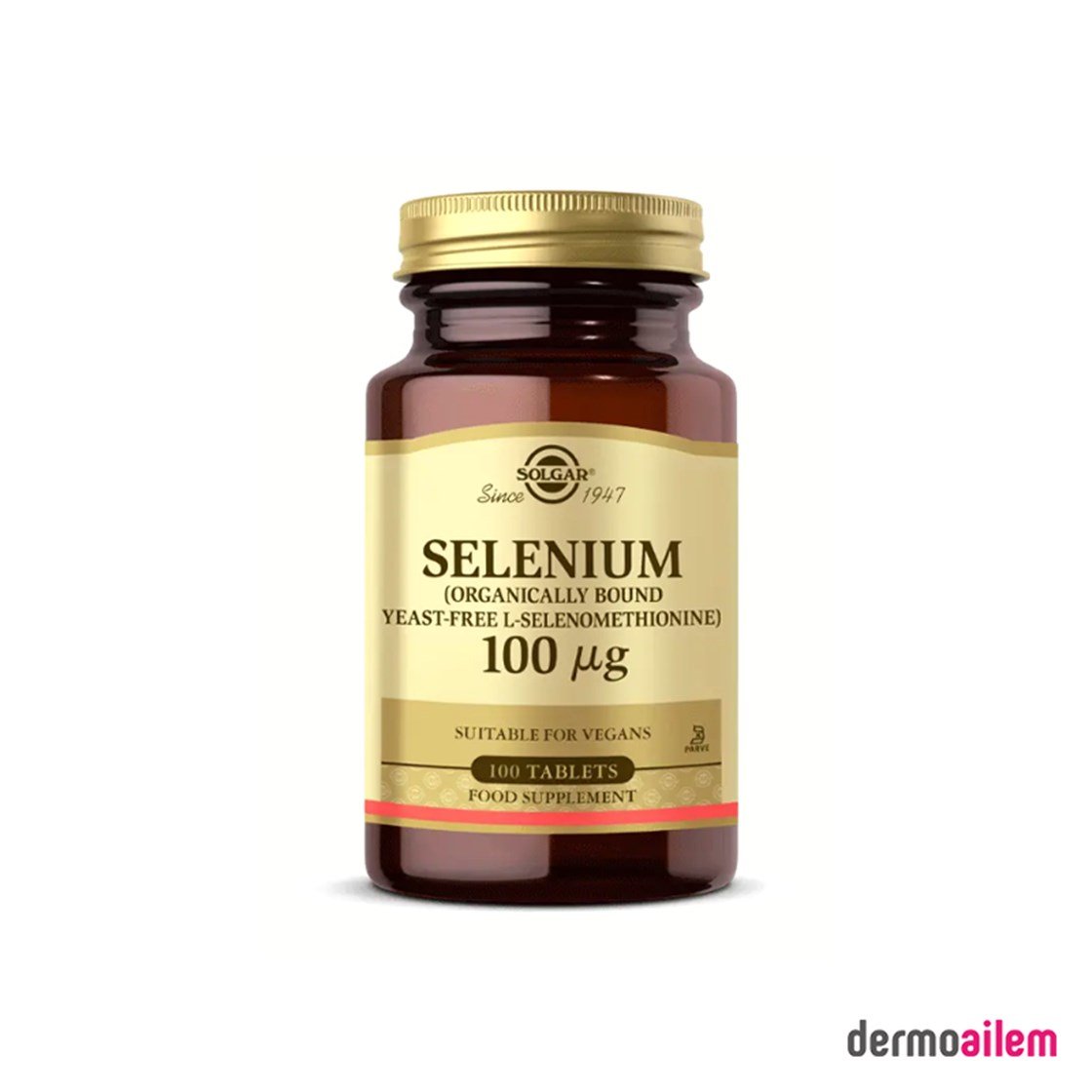 Takviye Edici GıdalarSolgarSolgar Selenium 100mcg 100 Tablet