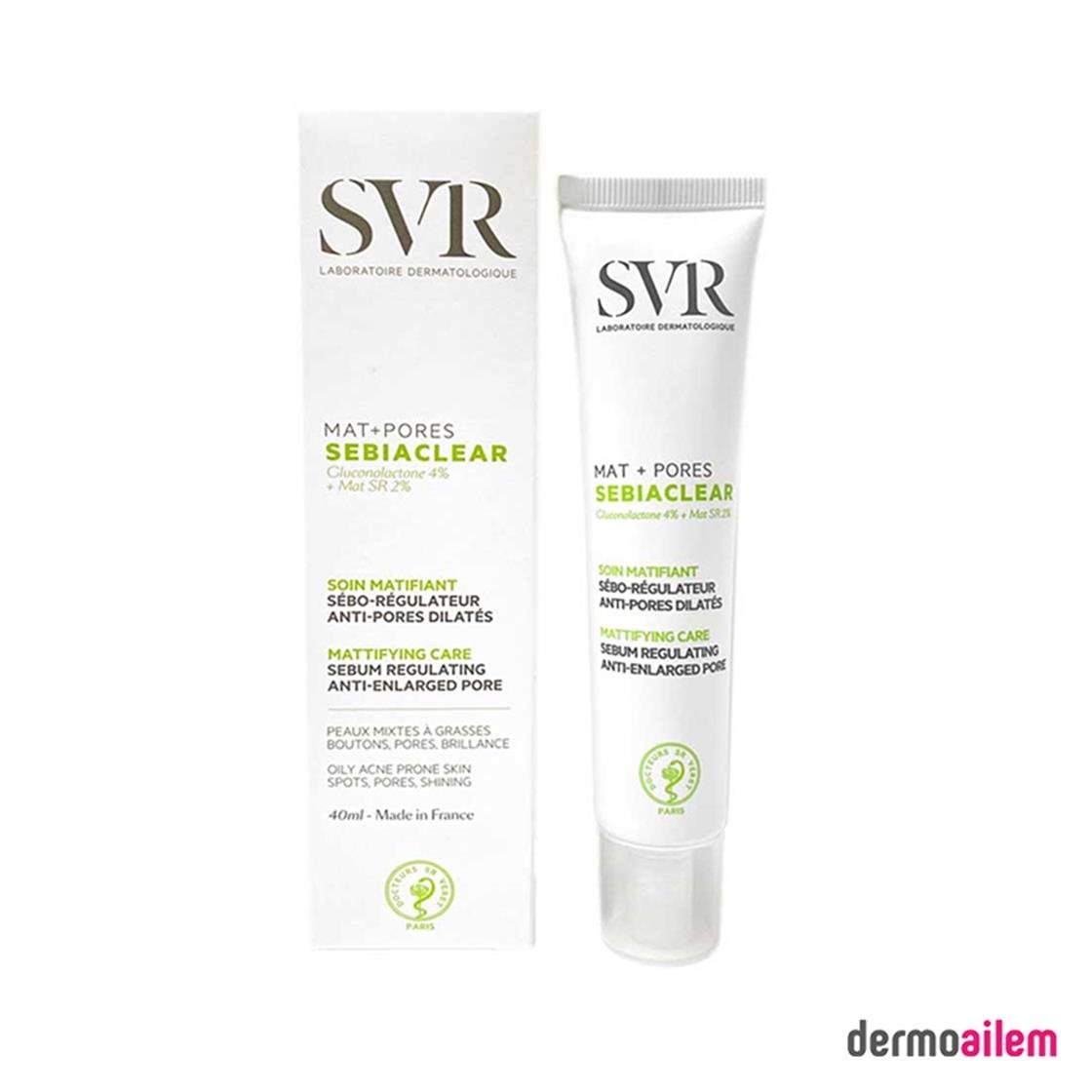 Nemlendirici & OnarıcıSVRSvr Sebiaclear Mat + Pores 40 ml