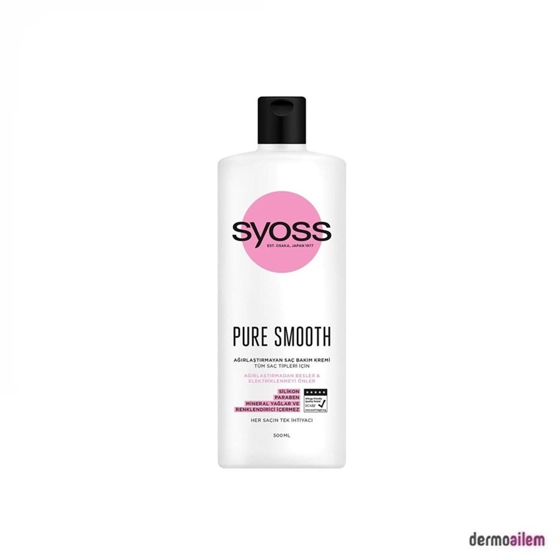Saç KremleriSyossSyoss Pure Smooth Ağırlaştırmayan Saç Kremi 500ml