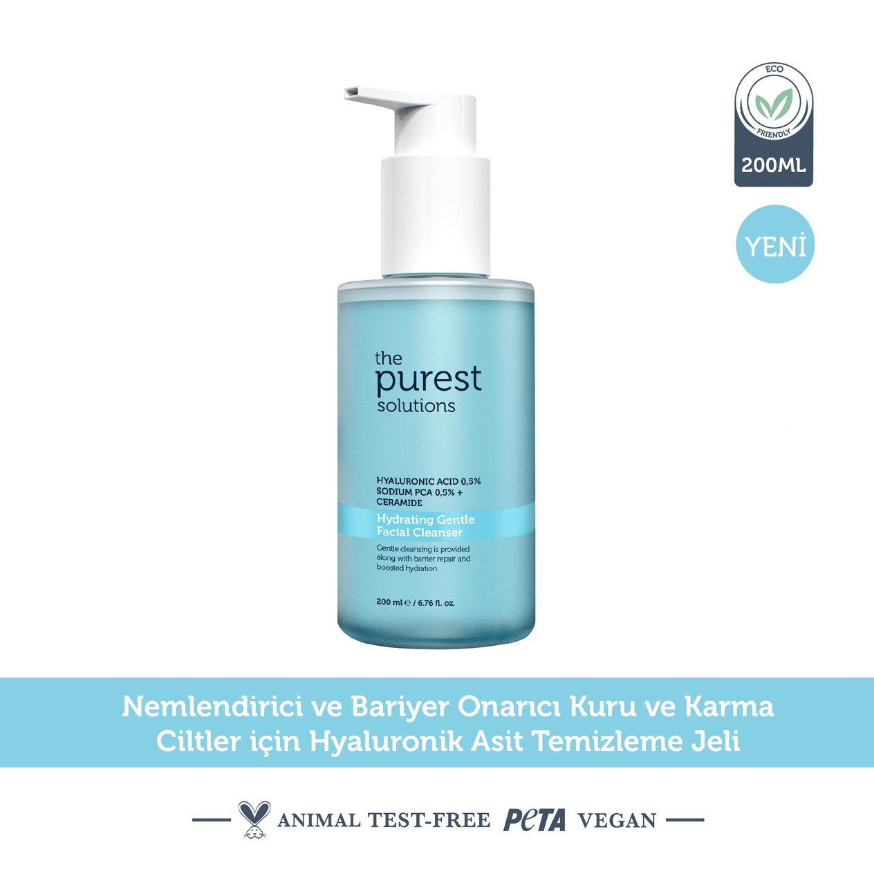 Cilt Temizleme ÜrünleriThe Purest SolutionsThe Purest Solutions Hydrating Gentle Facial Cleanser 200 ml