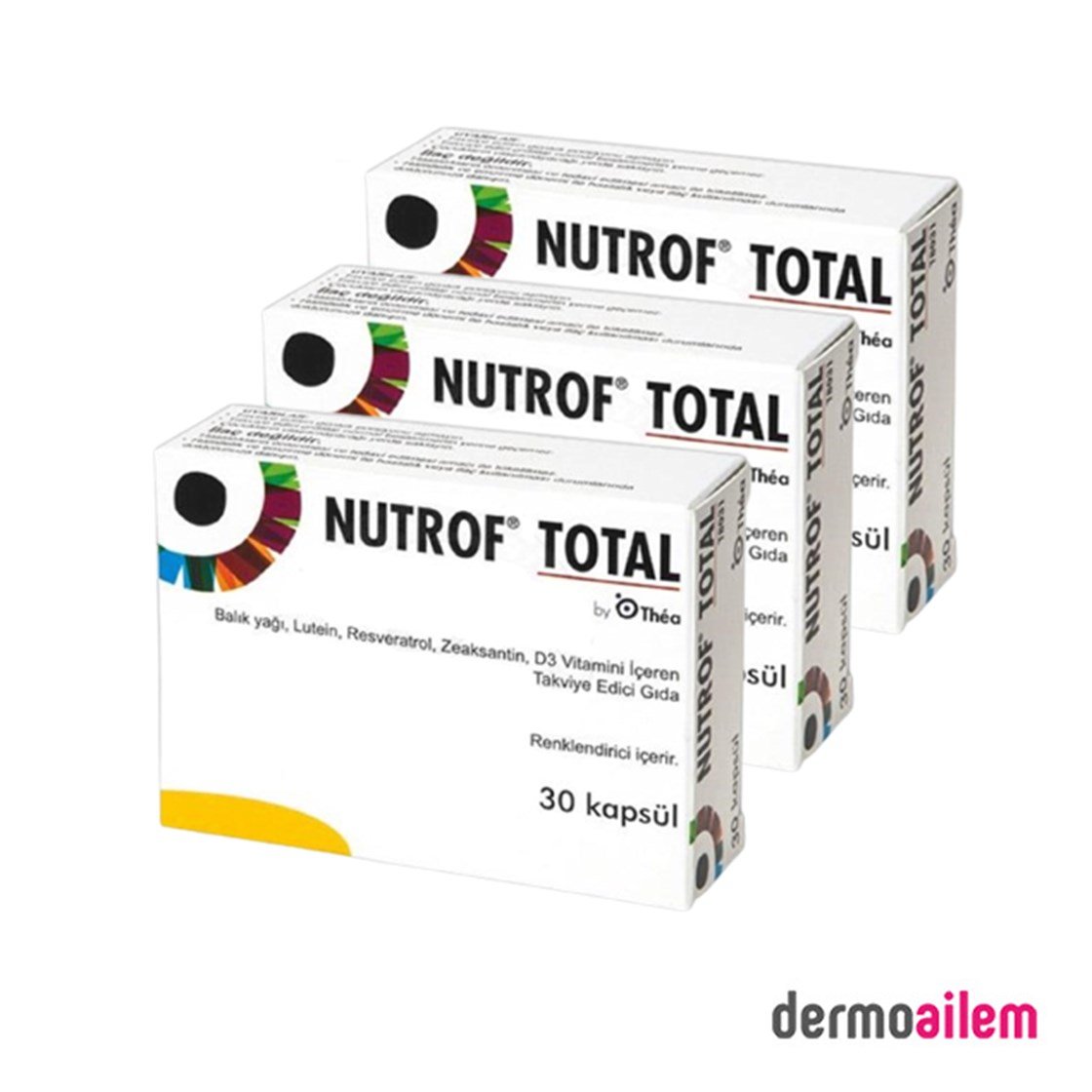 Takviye Edici GıdalarThea Thea Pharma Nutrof Total 3'lü 30 Kapsül