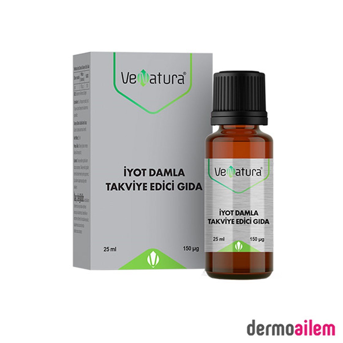 Takviye Edici GıdalarVeNaturaVenatura İyot Damla 25 ml