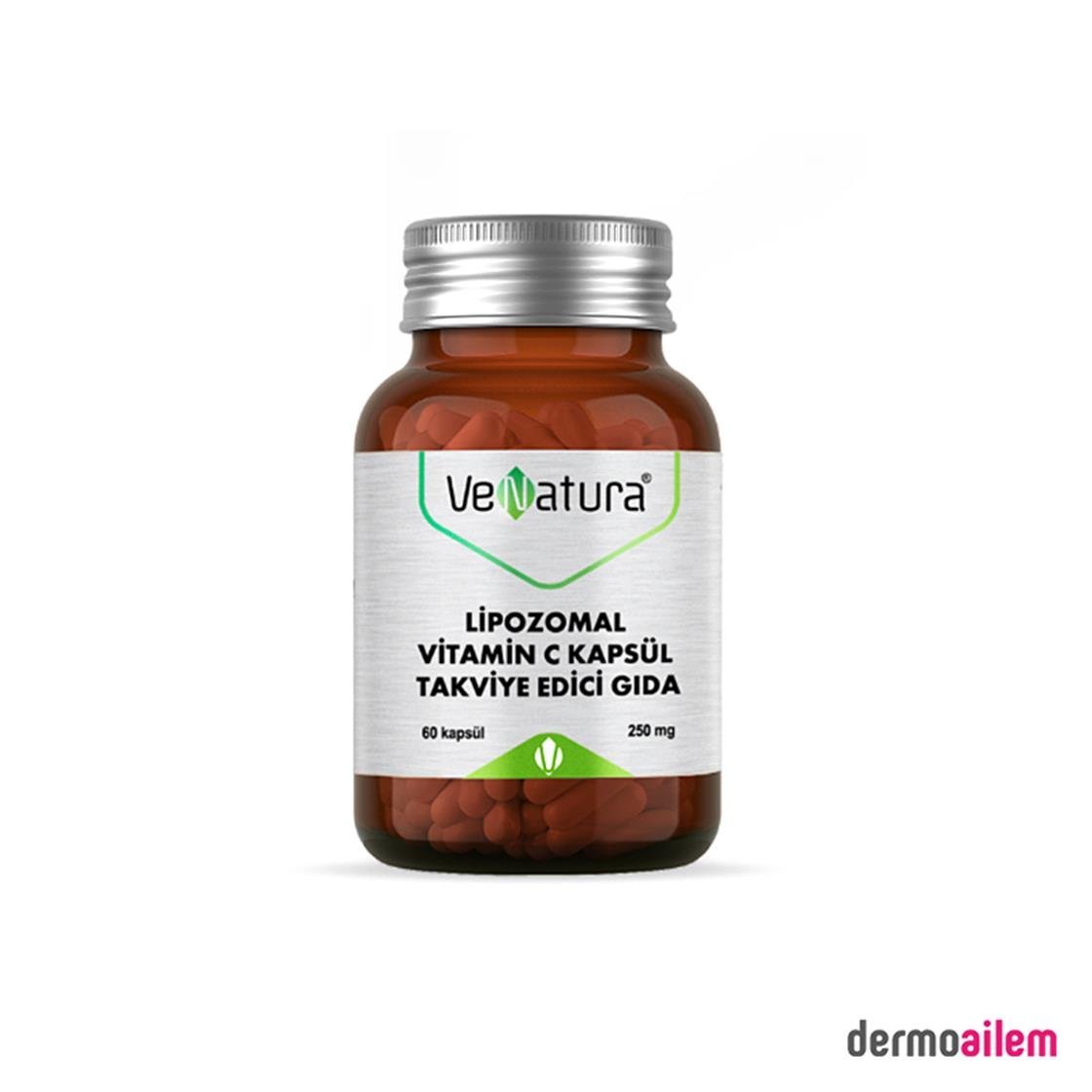 Takviye Edici GıdalarVeNaturaVeNatura Lipozomal Vitamin C 60 Kapsül