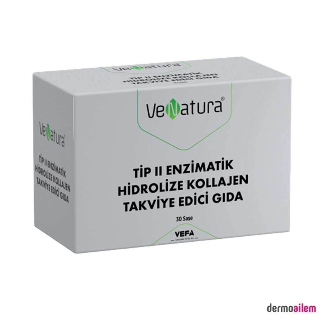 Takviye Edici GıdalarVeNaturaVeNatura Tip II Enzimatik Hidrolize Kollajen 30 Saşe