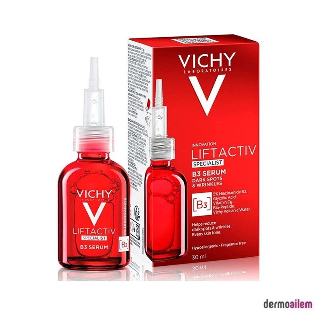 Lekeli Ciltler & AydınlatıcıVichyVichy Liftactiv Specialist B3 Serum Koyu Leke ve Kırışıklık Karşıtı Serum 30 ml