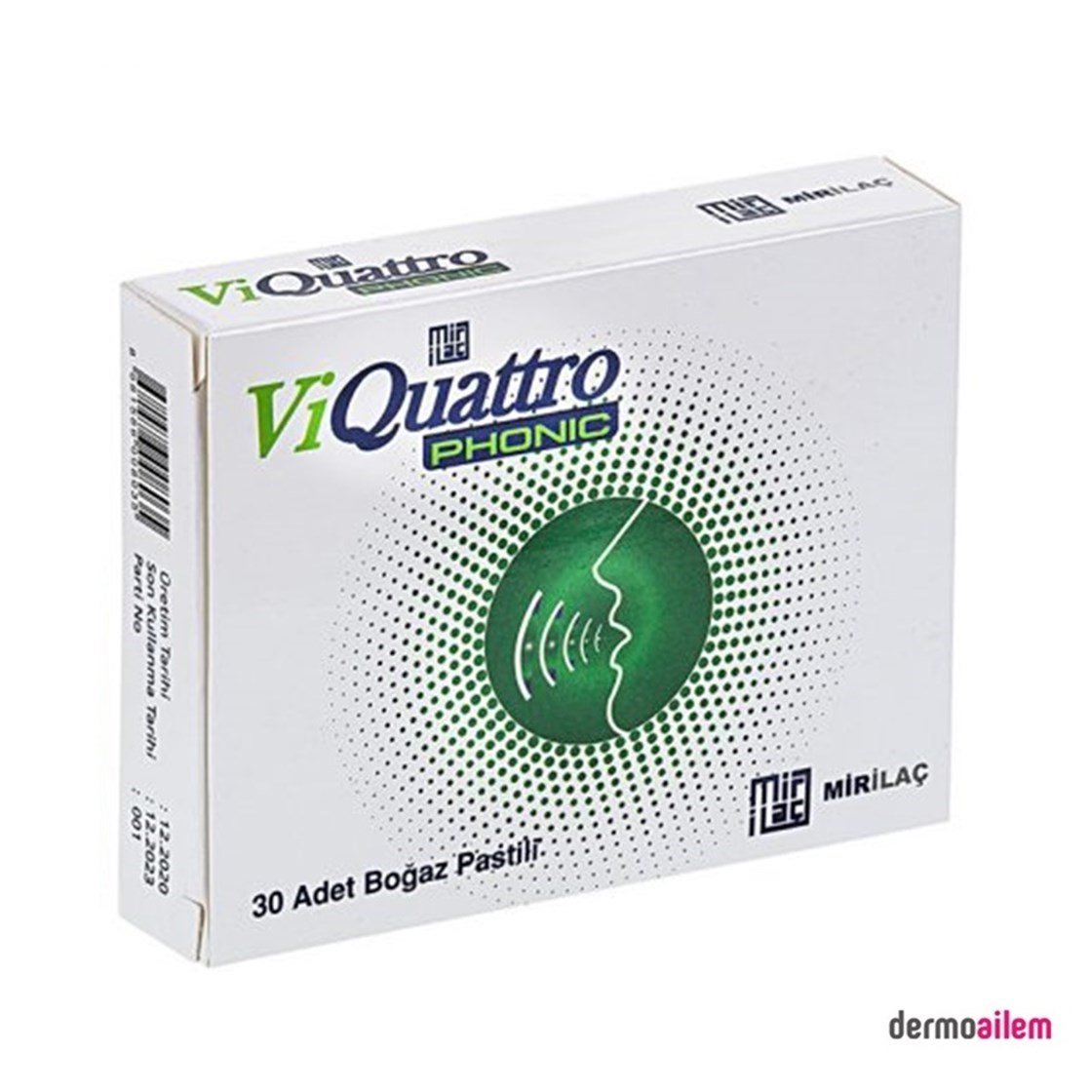 Takviye Edici GıdalarMİR İLAÇViquattro Phonic 30 Tablet Boğaz Pastili