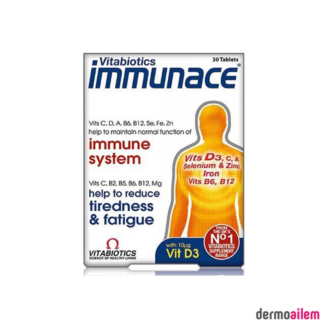 Takviye Edici GıdalarVitabioticsVitabiotics İmmunace İmmune System 30 Tablets