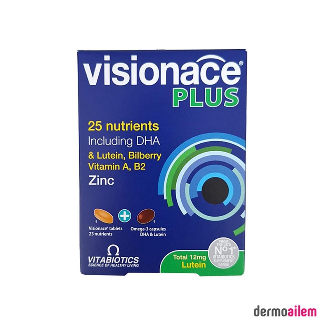 Takviye Edici GıdalarVitabioticsVitabiotics Visionace Plus 28 Tablet + 28 Kapsül