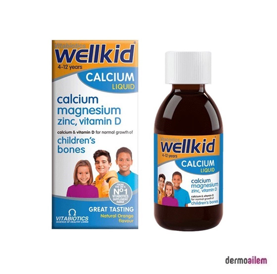 Takviye Edici GıdalarVitabioticsVitabiotics Wellkid Calcium Liquid 150 ml