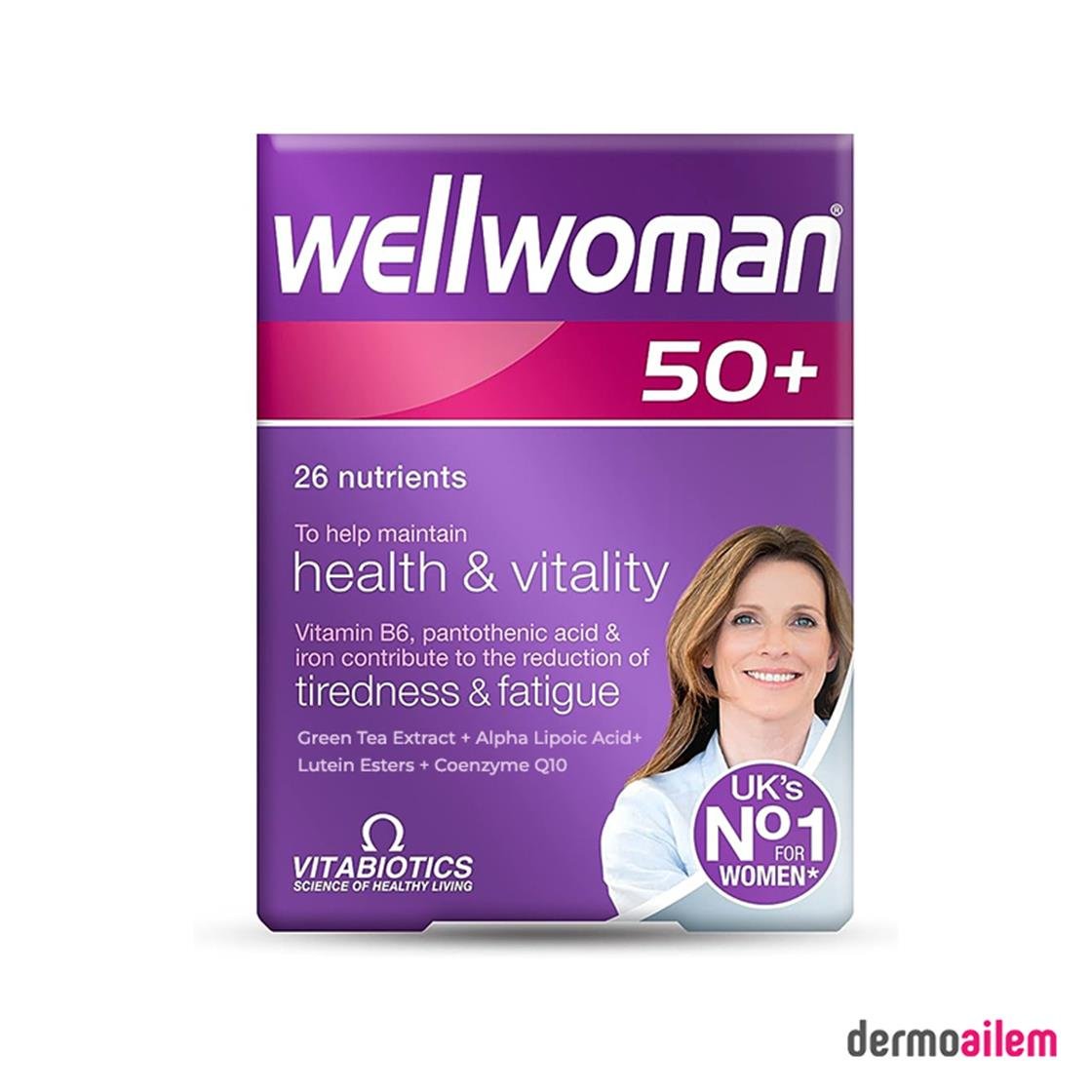Takviye Edici GıdalarVitabioticsVitabiotics Wellwoman 50+ 30 Tablet
