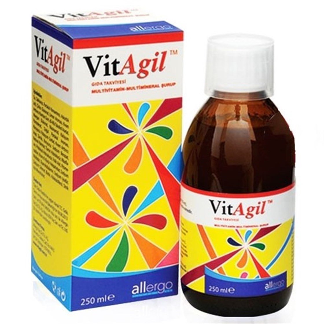 Takviye Edici GıdalarAllergoVitagil Multivitamin-Mineral Şurup 250 ml