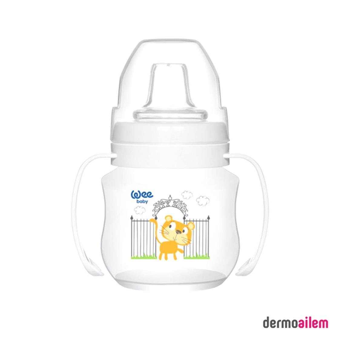 Biberon & Emzik & OyuncakWee BabyWee Akıtmaz Alıştırma Bardak Beyaz 125ML 6+Ay
