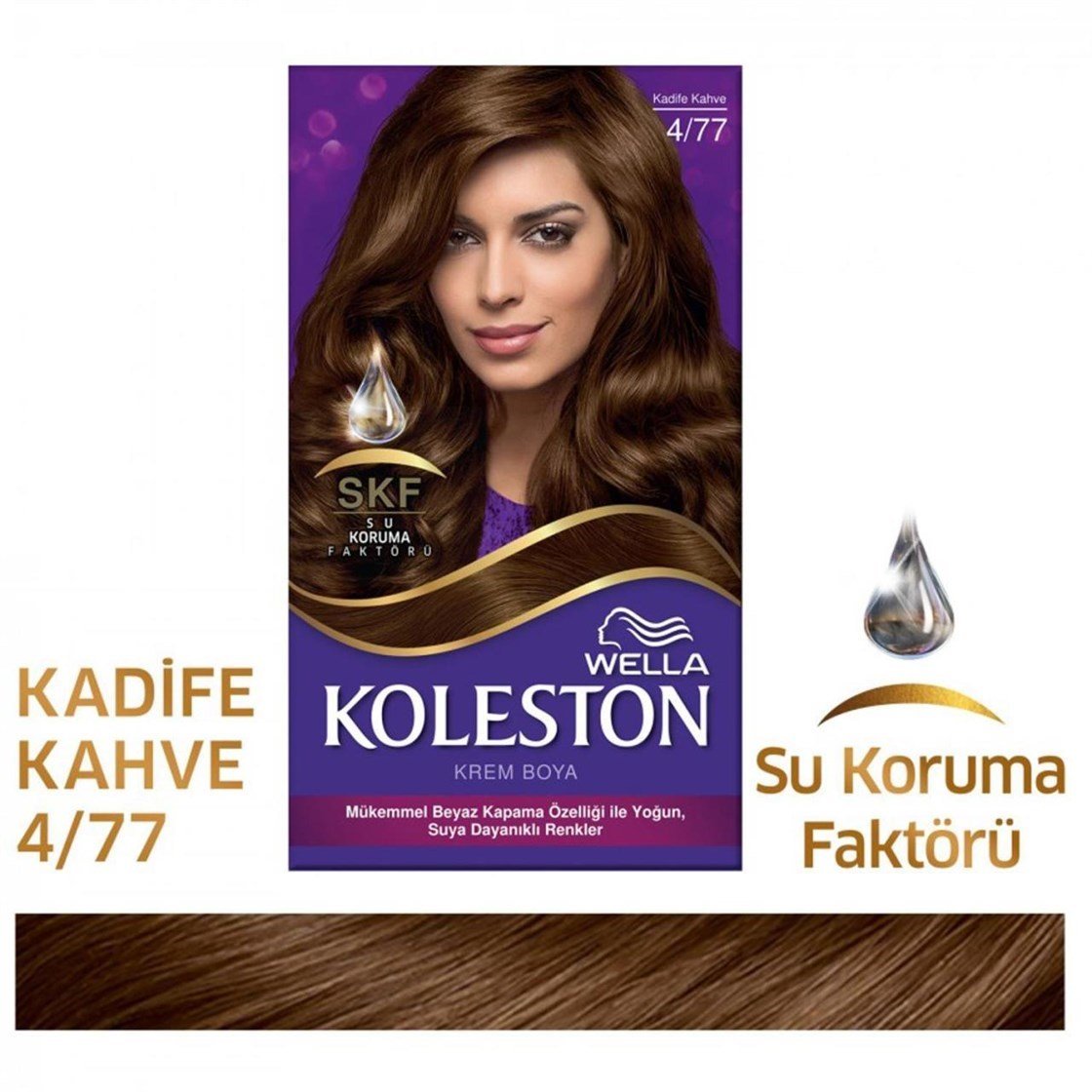 Saç BoyalarıKOLESTONWella Koleston Kadife Kahve Saç Boyası 4/77