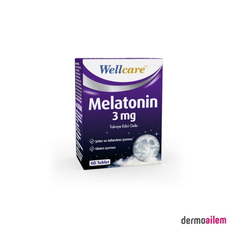 Takviye Edici GıdalarWellcareWellcare Melatonin 3 mg 60 Tablet