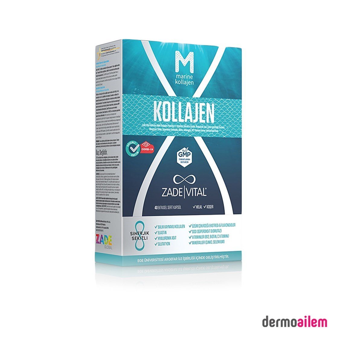 Kolajen ( Collagen )Zade VitalZade Vital Marine Kollajen 40 Kapsül