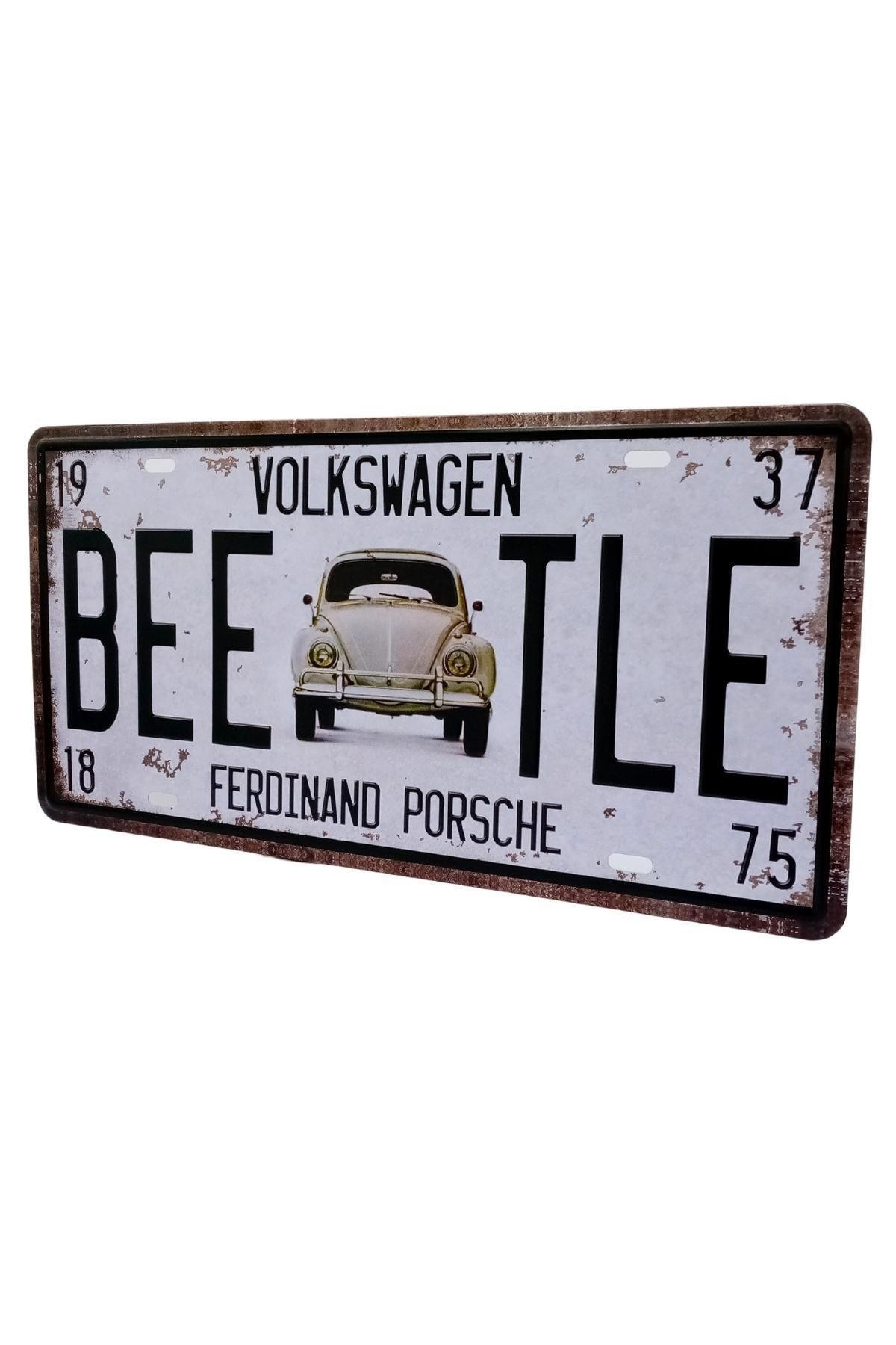 AlmanyaDünyadan HediyelerDNY-HD100559Keskin Hediyelik Eşya Ve TekstilDekoratif 3D Metal Plaka Volkswagen Beetle 30cm