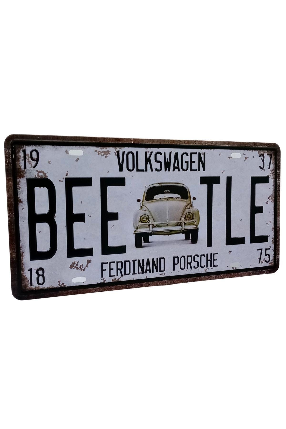 AlmanyaDünyadan HediyelerDNY-HD100559Keskin Hediyelik Eşya Ve TekstilDekoratif 3D Metal Plaka Volkswagen Beetle 30cm