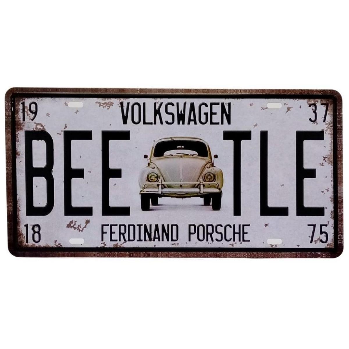 AlmanyaDünyadan HediyelerDNY-HD100559Keskin Hediyelik Eşya Ve TekstilDekoratif 3D Metal Plaka Volkswagen Beetle 30cm