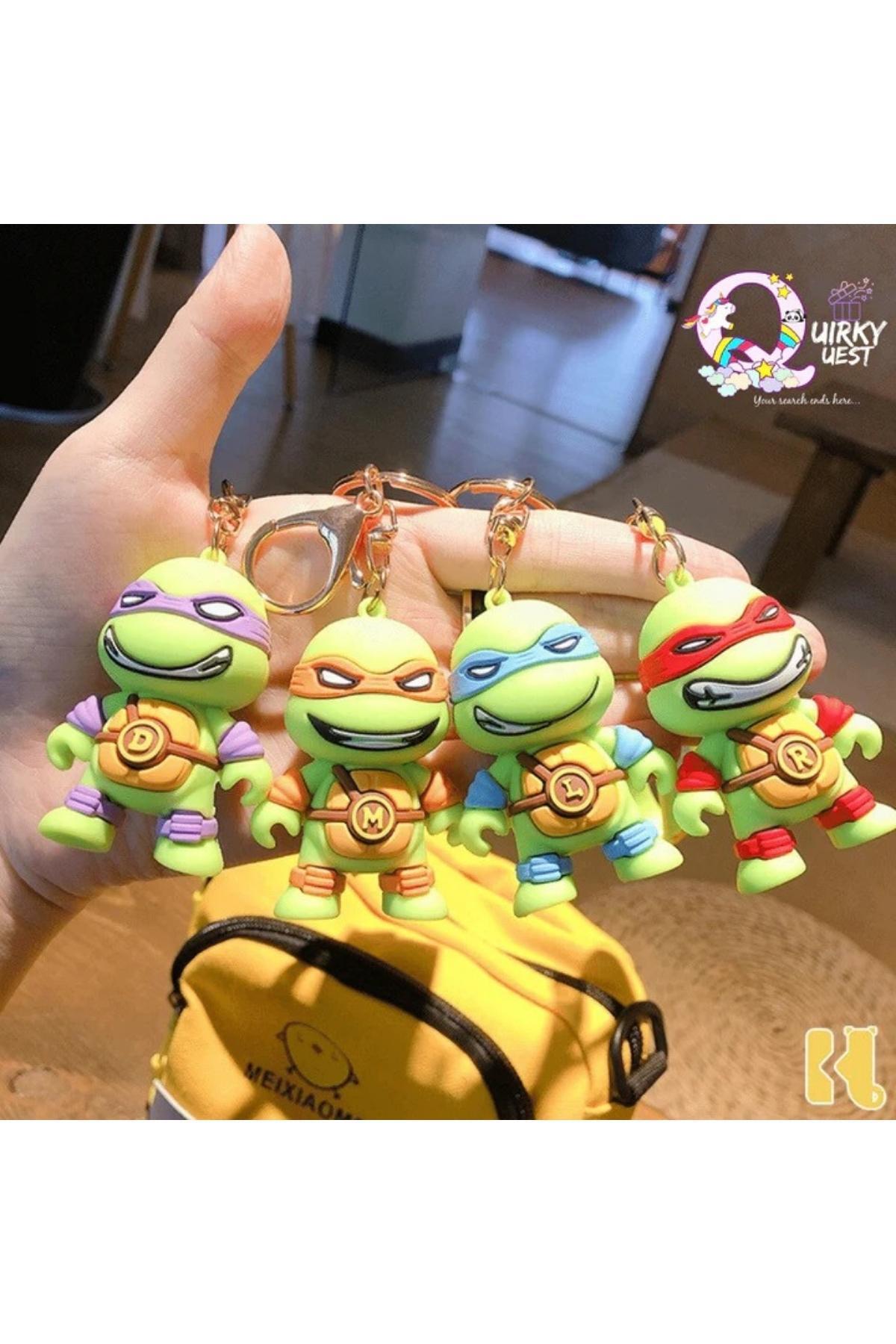 Amerika Birleşik DevletleriDünyadan HediyelerDNY-HD100636Keskin Hediyelik Eşya Ve TekstilNinja Turtles 3D Leonardo Raphael Michelangelo Donatello Silikon Anahtarlık Dörtlü Set
