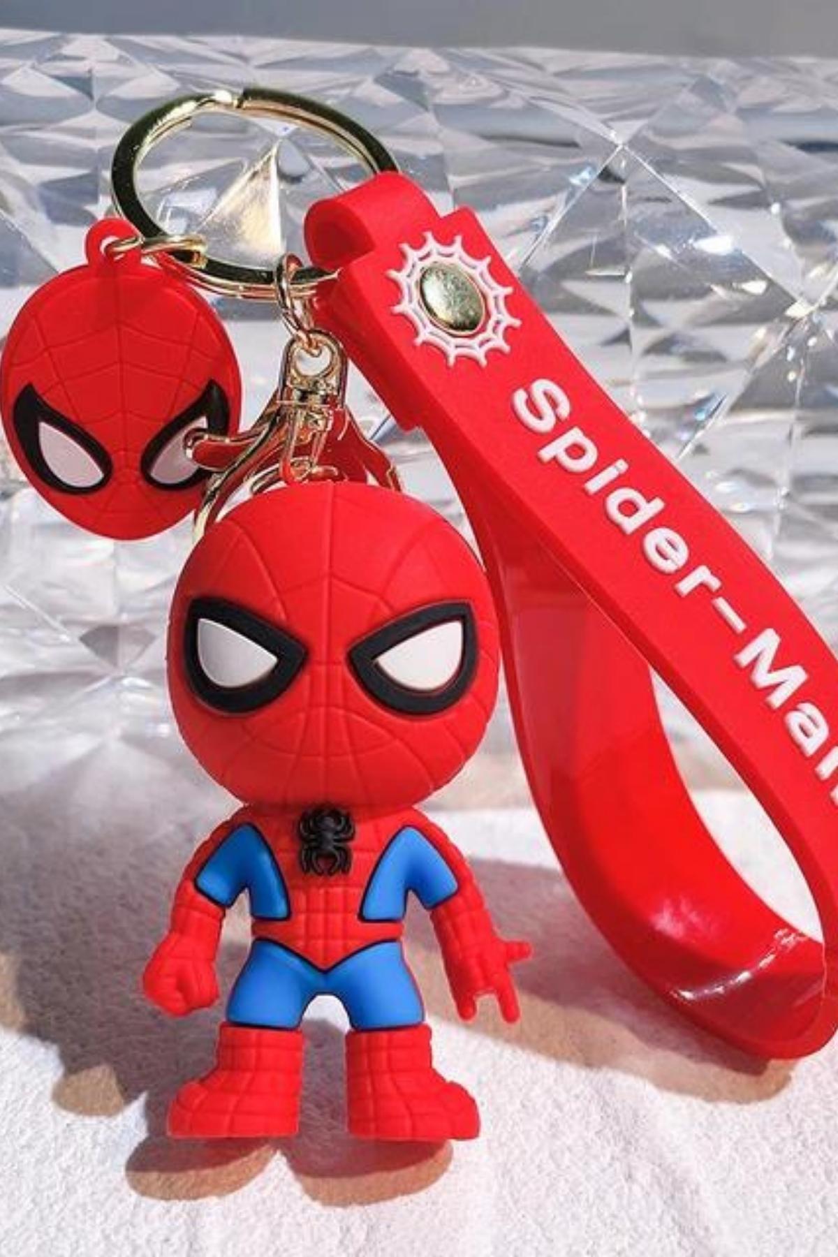 Amerika Birleşik DevletleriDünyadan HediyelerDNY-HD100629Keskin Hediyelik Eşya Ve TekstilSpider Man 3D Örümcek Adam Silikon Anahtarlık No.1