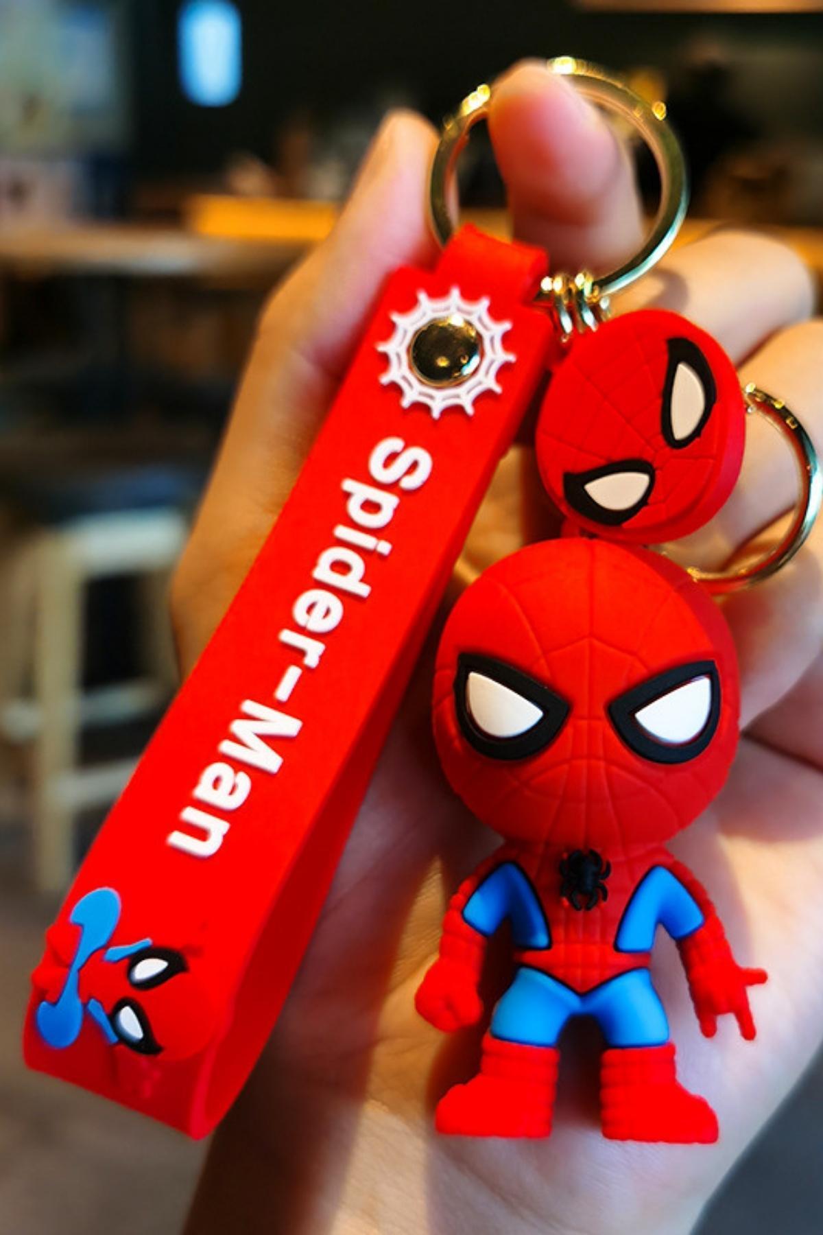 Amerika Birleşik DevletleriDünyadan HediyelerDNY-HD100629Keskin Hediyelik Eşya Ve TekstilSpider Man 3D Örümcek Adam Silikon Anahtarlık No.1