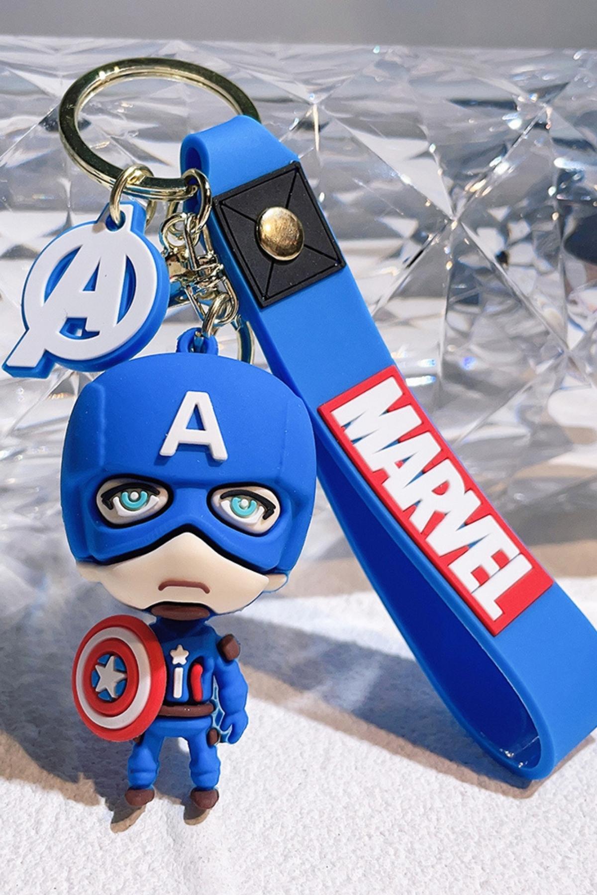 Amerika Birleşik DevletleriDünyadan HediyelerDNY-HD100631Keskin Hediyelik Eşya Ve TekstilCaptain America 3D Kaptan Amerika Silikon Anahtarlık
