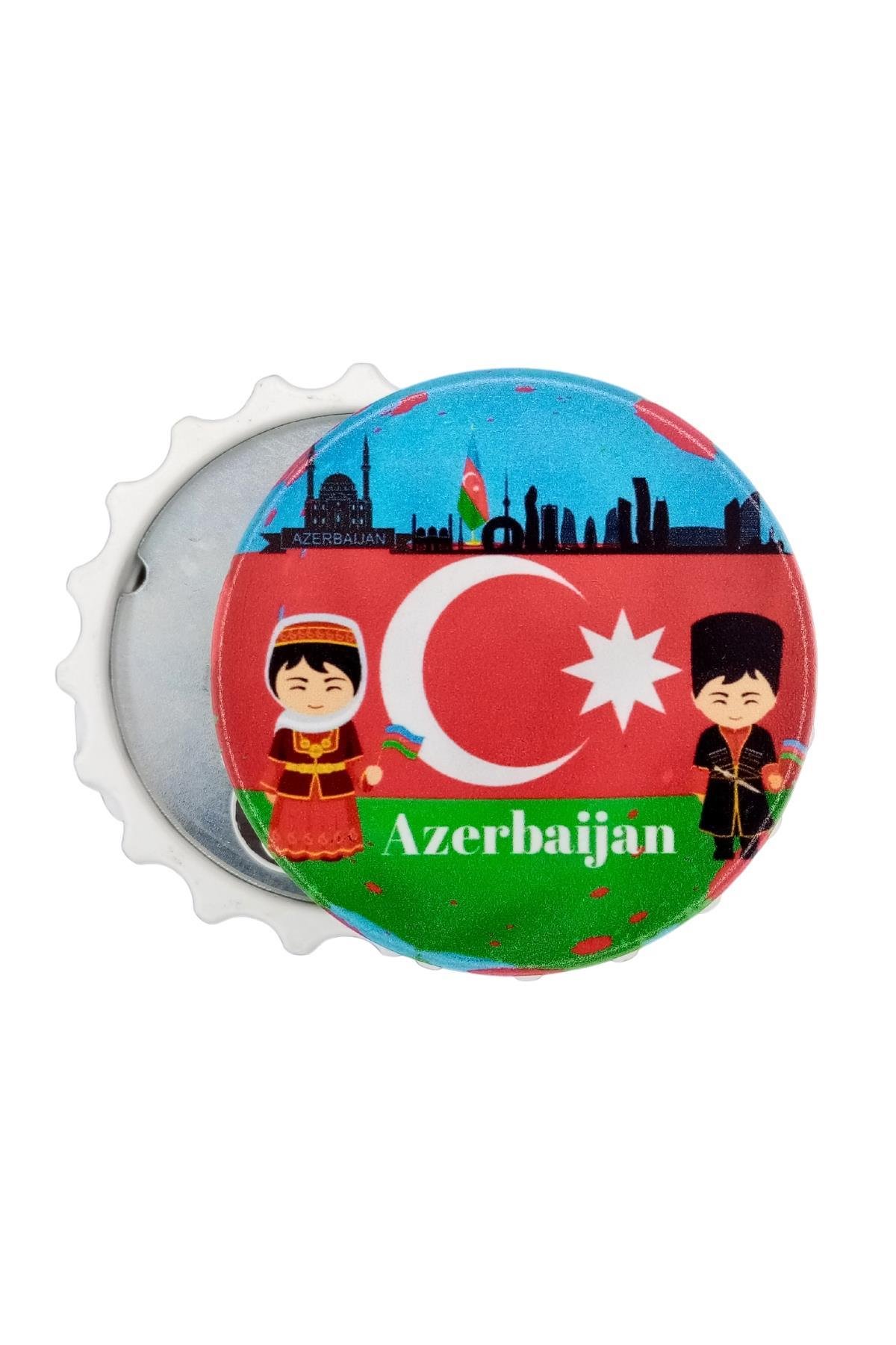 AzerbaycanDünyadan HediyelerDNY-HD100924Keskin Hediyelik Eşya Ve TekstilAzerbaycan Temalı Magnet Kapak Açacak