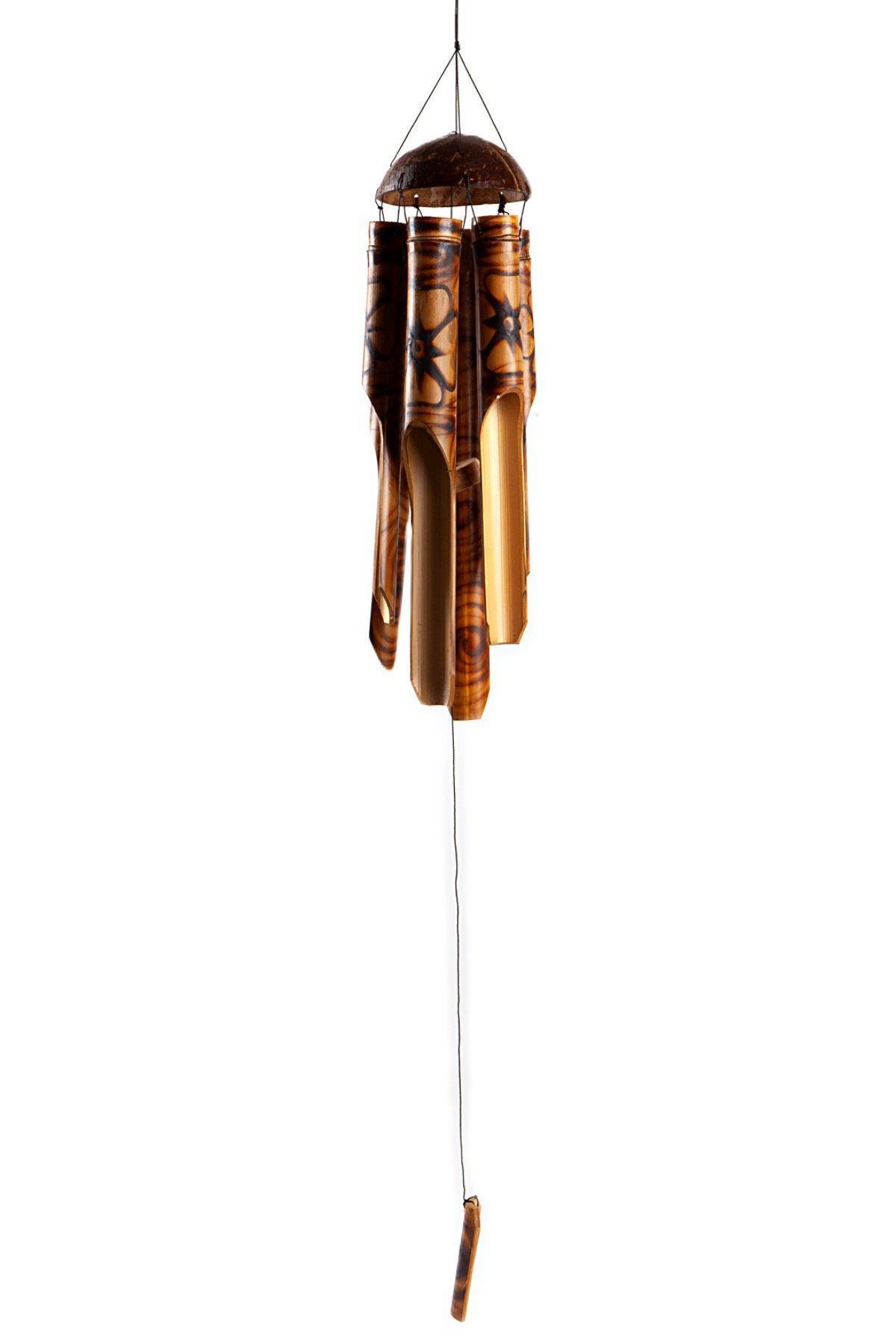 ÇinDünyadan HediyelerDNY-HD100397Keskin Hediyelik Eşya Ve TekstilFeng Shui Coconat Bambu Rüzgar Çanı 45 cm Orta Boy