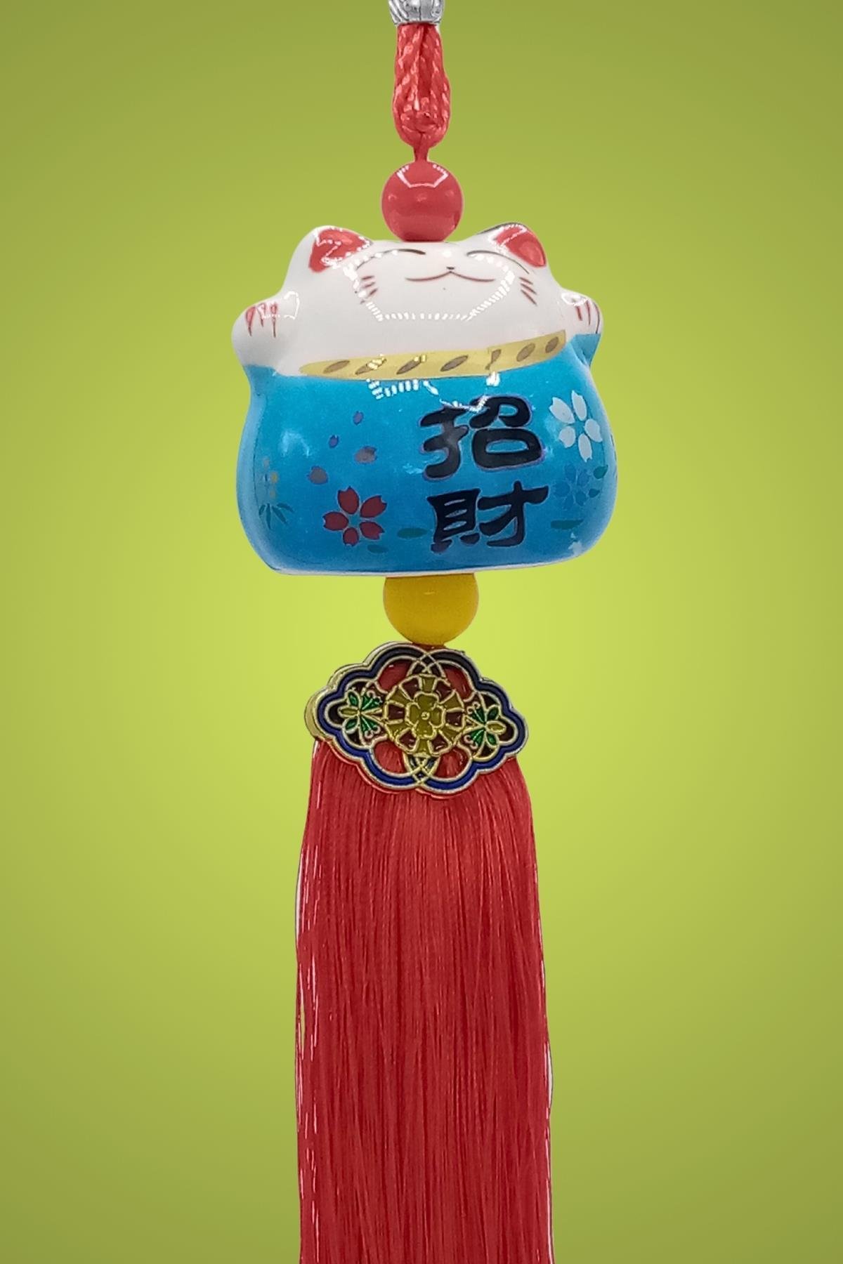ÇinDünyadan HediyelerDNY-HD101473Keskin Hediyelik Eşya Ve TekstilFeng Shui Maneki Neko Şans Kedisi Mavi No.2