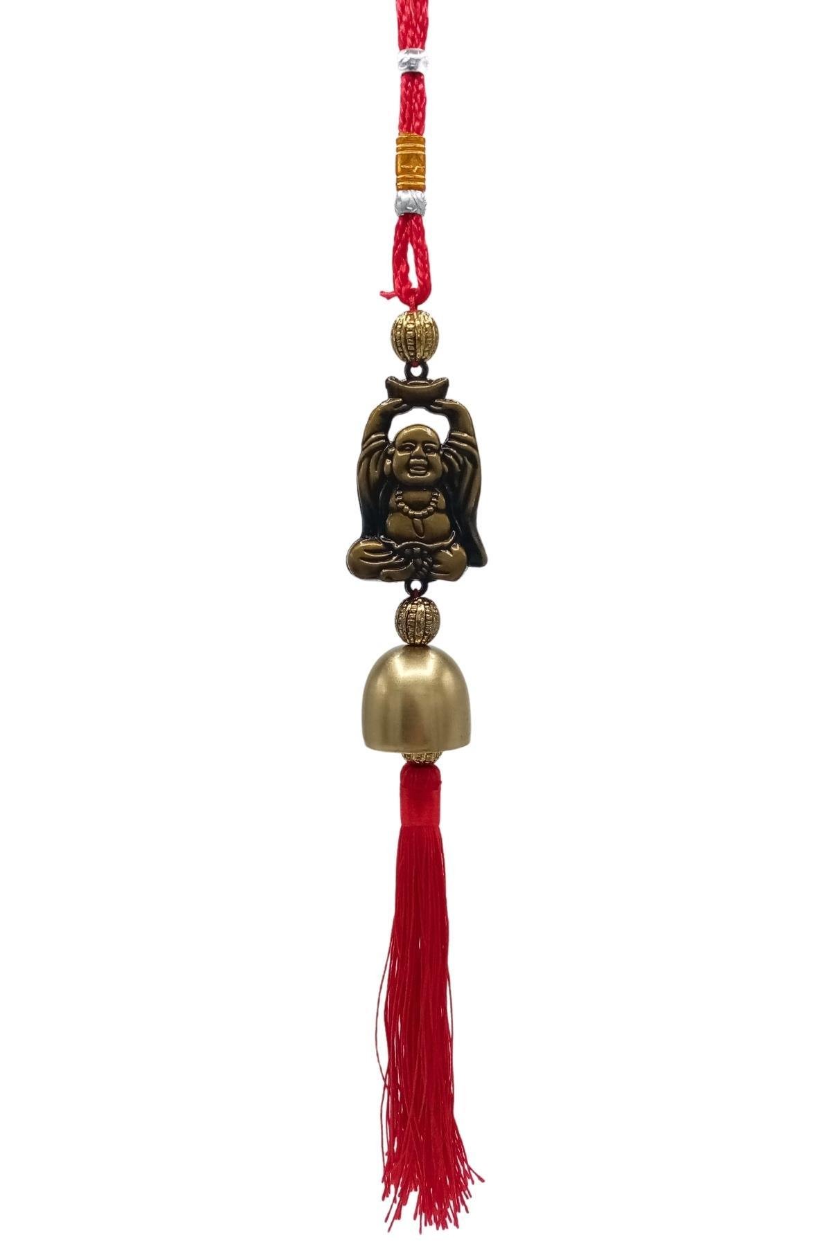 ÇinDünyadan HediyelerDNY-HDALK2261Keskin Hediyelik Eşya Ve TekstilÇin Feng Shui Şans ve Bereket Metal Çan Buda 30 cm