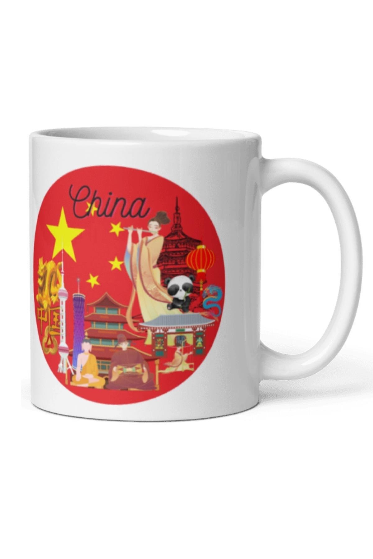 ÇinDünyadan HediyelerDNY-HDMUGB17Keskin Hediyelik Eşya Ve TekstilÇin Kupa Bardak 2 Adet Seyahat Hatıra Chinese Mug