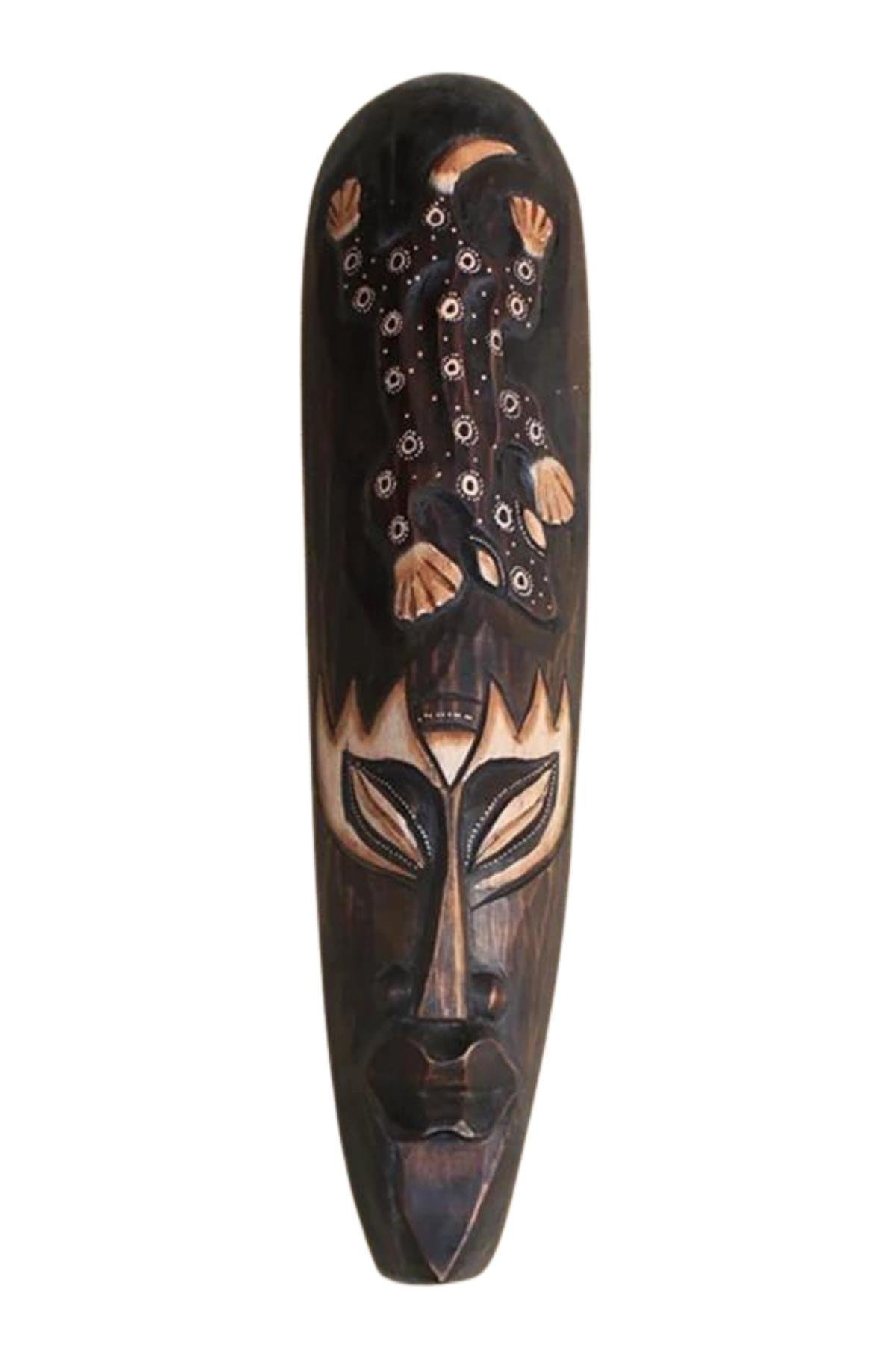 EndonezyaDünyadan HediyelerDNY-HDYTKMSK50Keskin Hediyelik Eşya Ve TekstilAhşap Totem Aborjin Tiki Mask 50 cm El Yapımı Duvar Dekoru