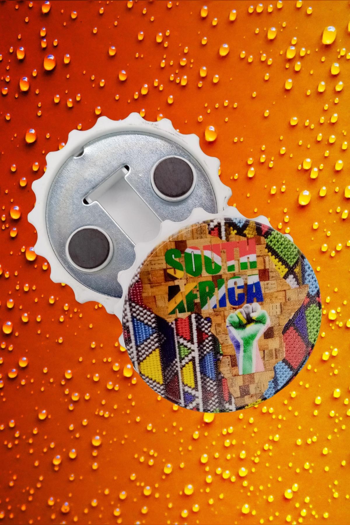Güney Afrika CumhuriyetiDünyadan HediyelerDNY-HD100918Keskin Hediyelik Eşya Ve TekstilGüney Afrika Cumhuriyeti Temalı Magnet Kapak Açacak
