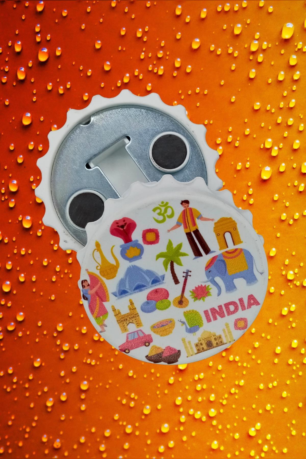 HindistanDünyadan HediyelerDNY-HD100949Keskin Hediyelik Eşya Ve TekstilHindistan Temalı Magnet Kapak Açacak