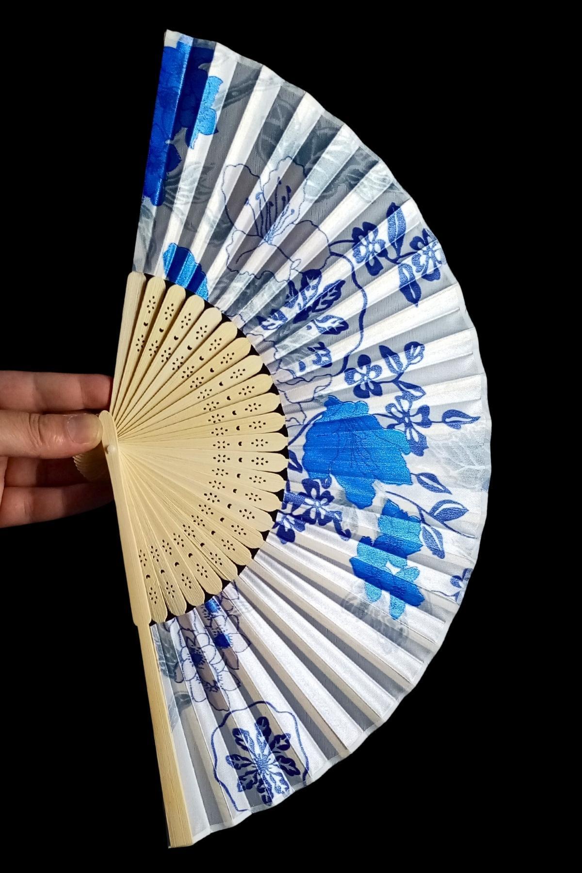 JaponyaDünyadan HediyelerDNY-HD100720Keskin Hediyelik Eşya Ve TekstilJapon Bambu Kumaş Yelpaze Çanta Boy Stant Hediyeli No.38