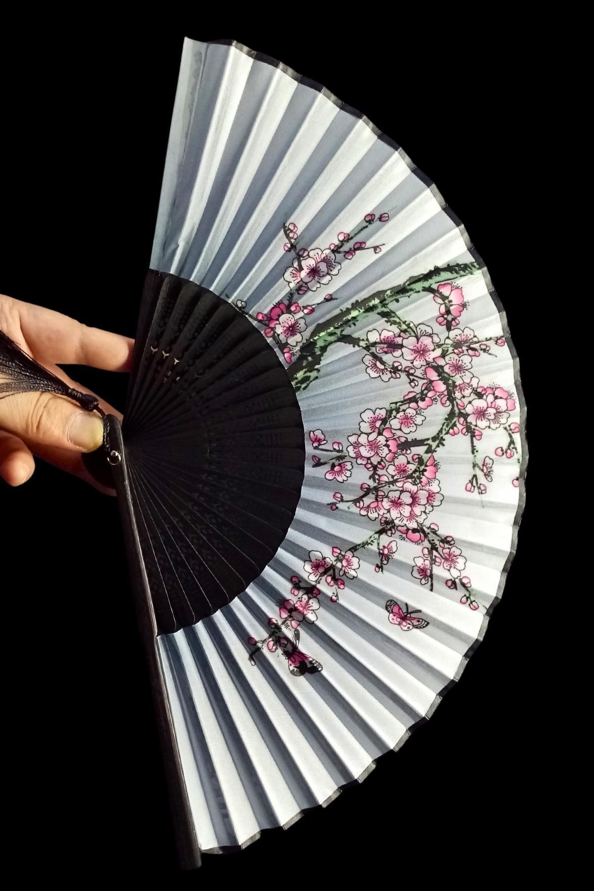 JaponyaDünyadan HediyelerDNY-HD100753Keskin Hediyelik Eşya Ve TekstilJapon Bambu Kumaş Yelpaze Çanta Boy Stant Hediyeli No.71