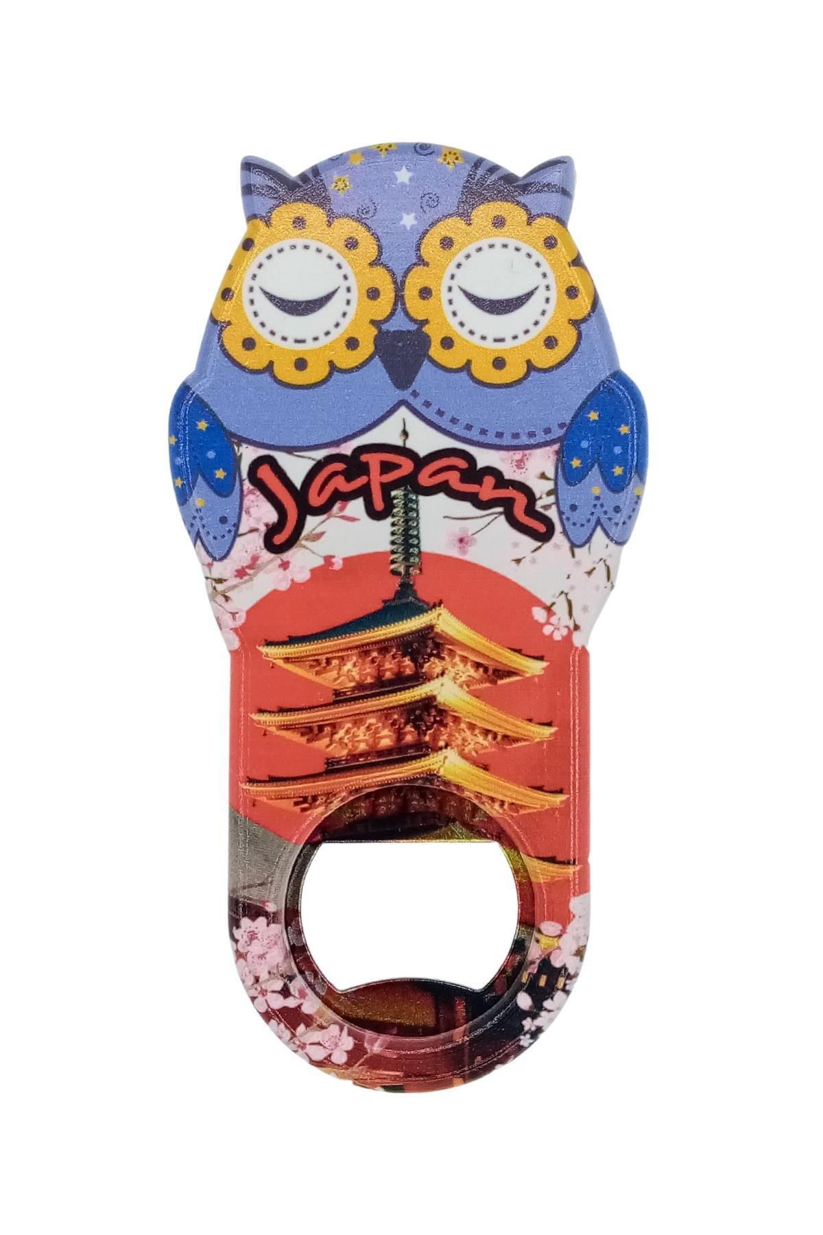 JaponyaDünyadan HediyelerDNY-HD101055Keskin Hediyelik Eşya Ve TekstilJaponya Temalı Baykuş Magnet Kapak Açacak