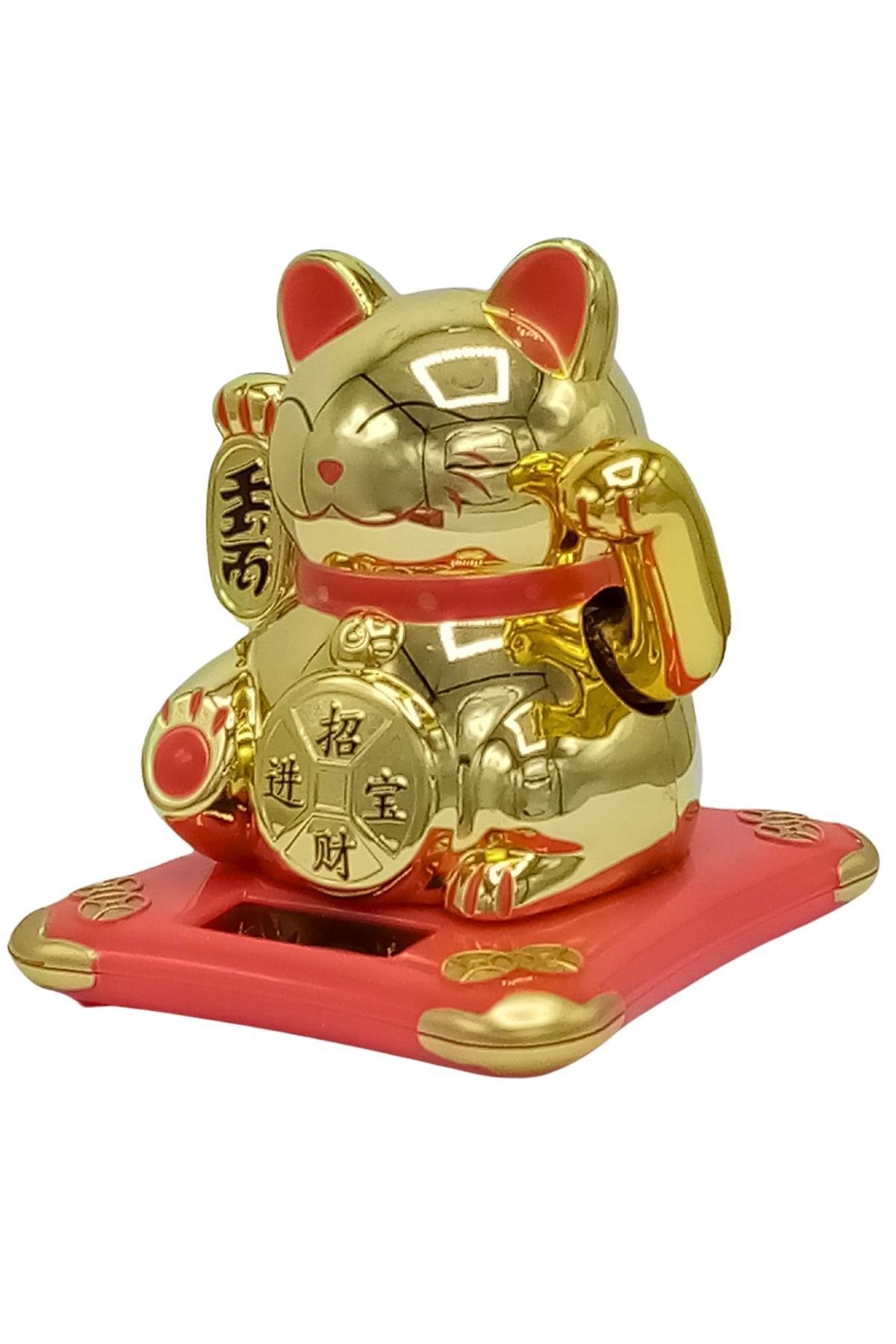 JaponyaDünyadan HediyelerDNY-HDYKSKALK2935Keskin Hediyelik Eşya Ve TekstilManeki Neko El Sallayan Şans Kedisi Solar Güneş Enerjili No.5 Alk2935