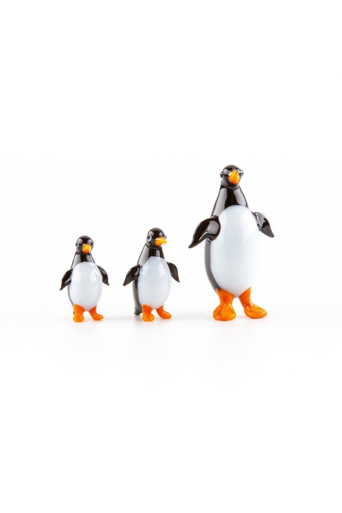 KanadaDünyadan HediyelerBJ-PNGN03-123Keskin Hediyelik Eşya Ve TekstilMurano Cam Penguen Seti Üçlü El Yapımı