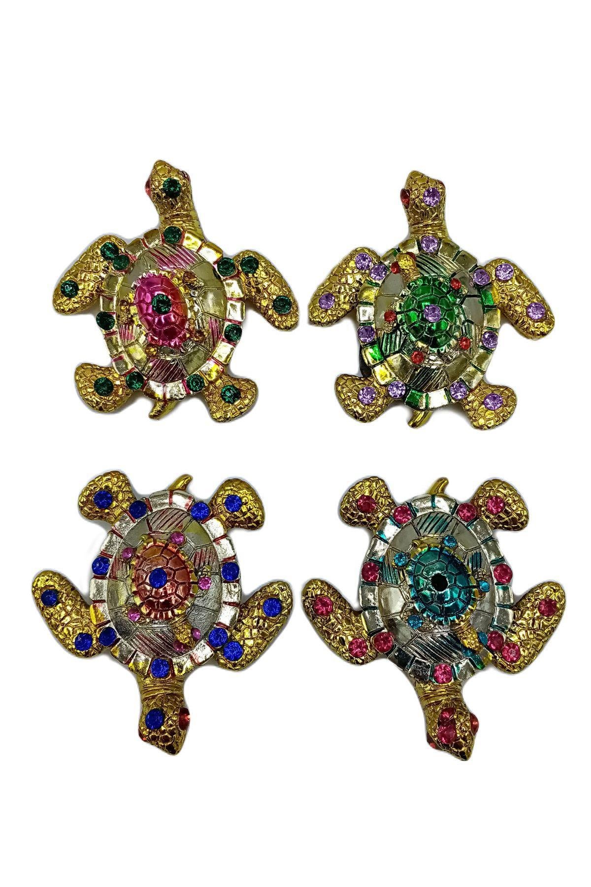 MadagaskarDünyadan HediyelerDNY-HD100394Keskin Hediyelik Eşya Ve TekstilKaplumbağa Magnet Dört Renk Kristal Taşlı Dörtlü Set