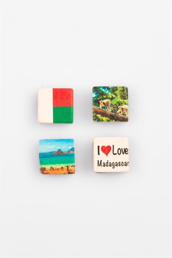 MadagaskarDünyadan HediyelerKRTS4LMGNT-800Keskin Hediyelik Eşya Ve TekstilMadagaskar Temalı Dörtlü Taş Magnet