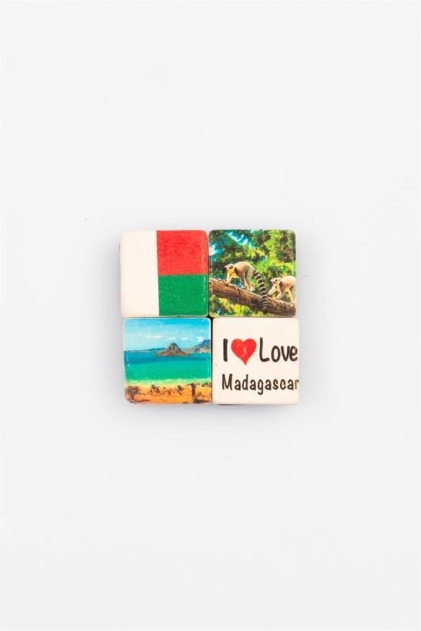 MadagaskarDünyadan HediyelerKRTS4LMGNT-800Keskin Hediyelik Eşya Ve TekstilMadagaskar Temalı Dörtlü Taş Magnet