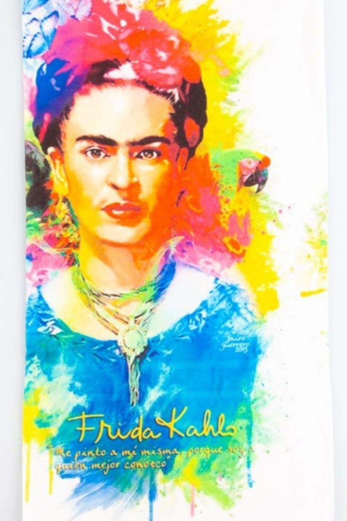 MeksikaDünyadan HediyelerVOSBF-13Keskin Hediyelik Eşya Ve TekstilFrida Kahlo Temalı Buff Boyunluk Bandana No:4