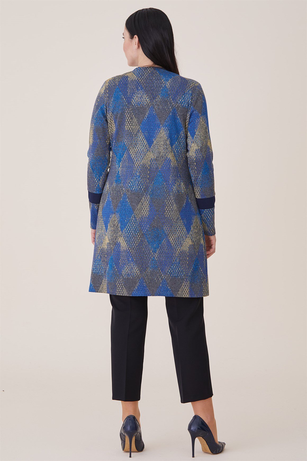 Sax - Silvery Patterned Blouse Suit