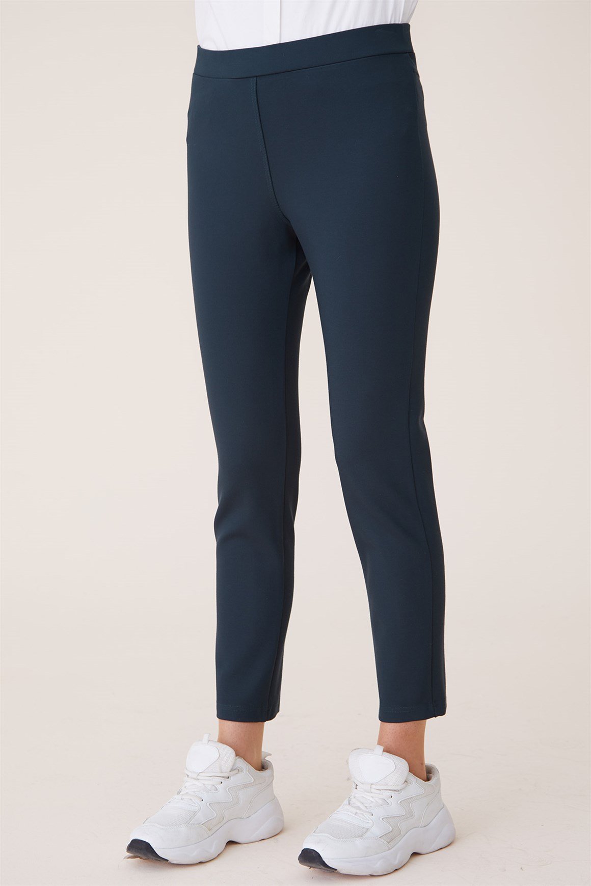 Green - Elastic Waist Trousers